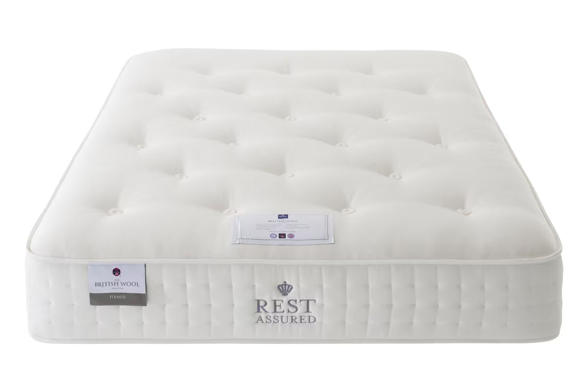 Rest Assured British Wool 2000 Pocket Firmer Mattress - Super King